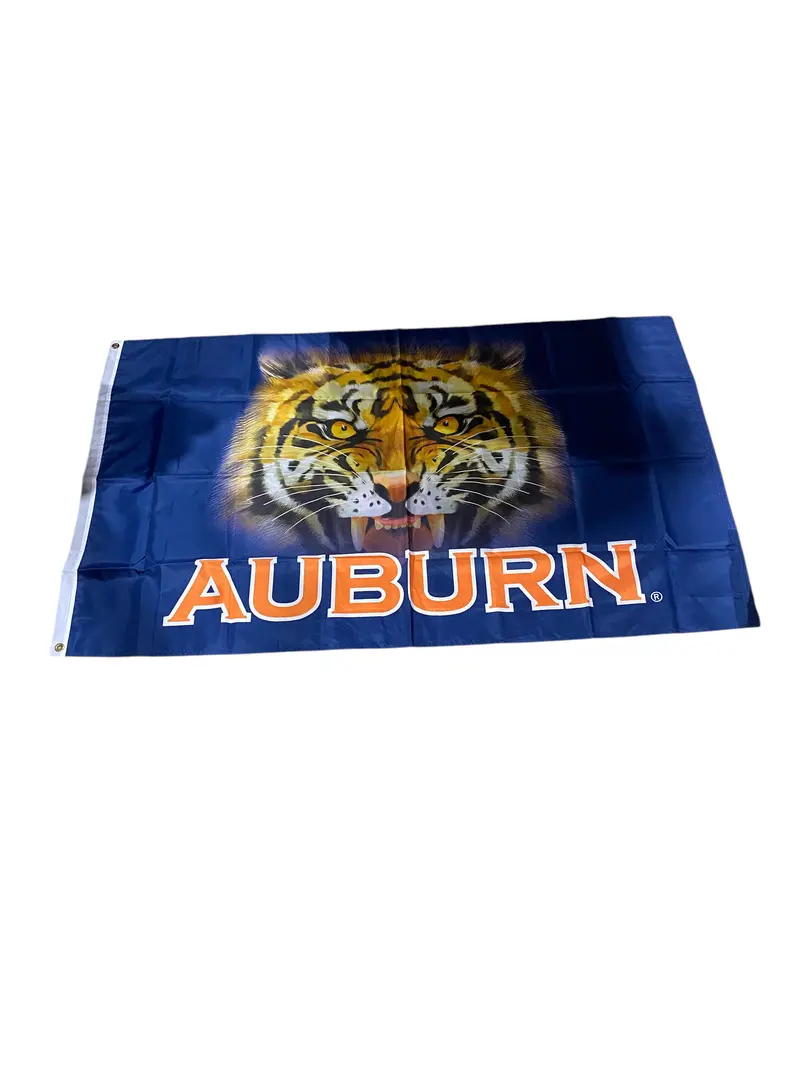 Auburn, Tiger, Eyes, College, Flag 1