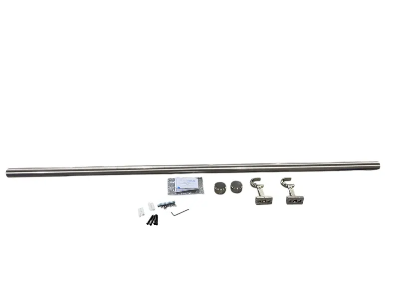 Blasthome, 4 Ft, Custom Curtain Rod, 1 1/4" Diameter, Brushed Nickel 1