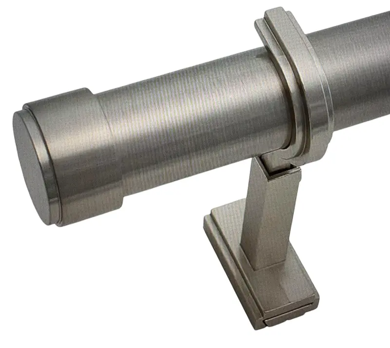 Blasthome, Non Adjustable, Single, Curtain Rod, 1 ¼”, 11 Ft, Brushed Nickel 1