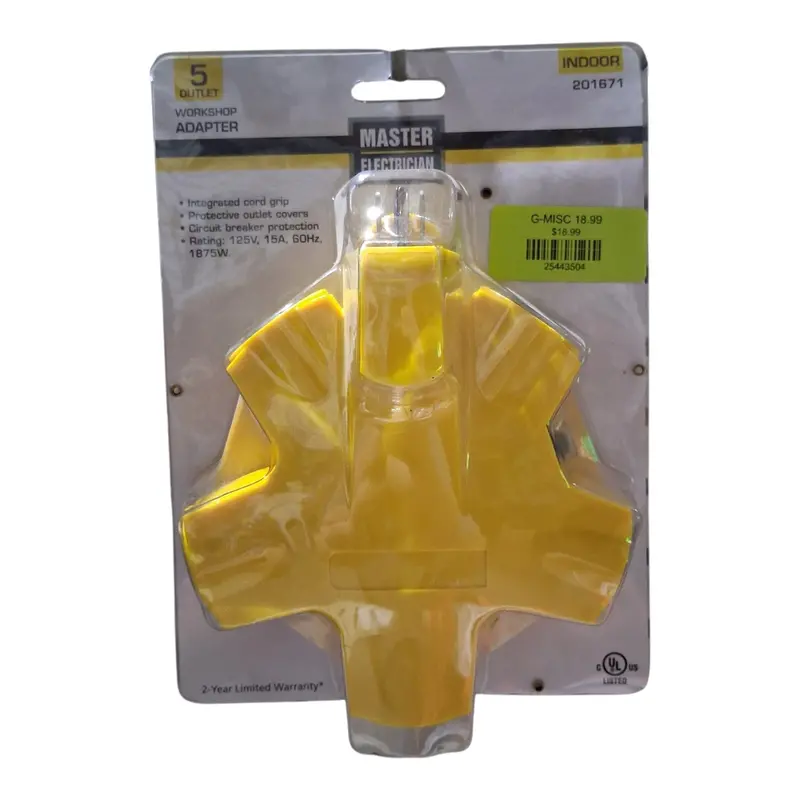Kab Enterprise Ct-043 Me Me Yel 5Out Ind Adapter, Yellow 1