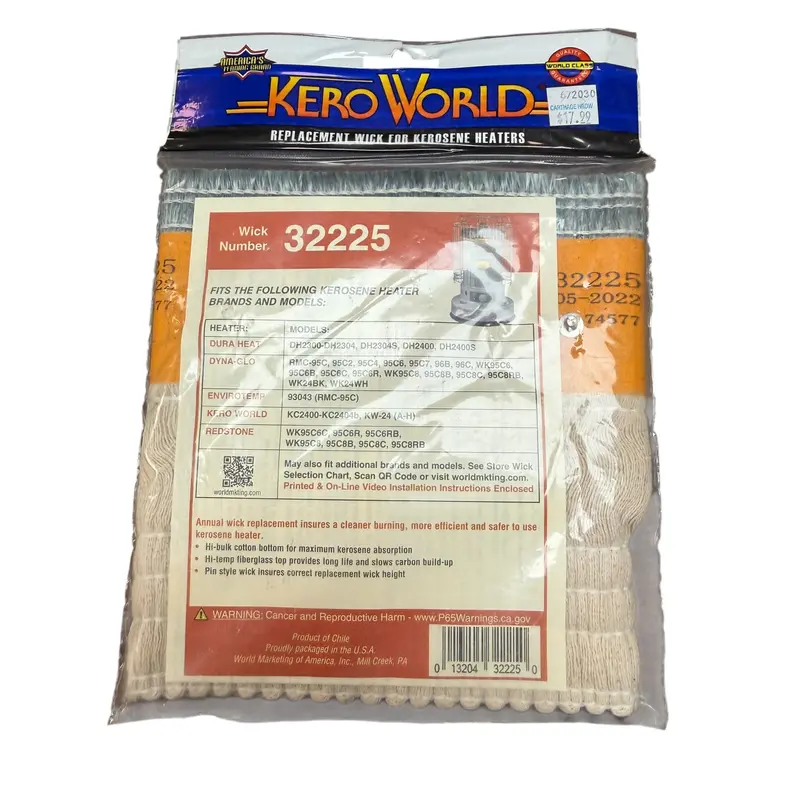 Kero World World Marketing 32225 Kw-24C Replacement Wicks, Black 1