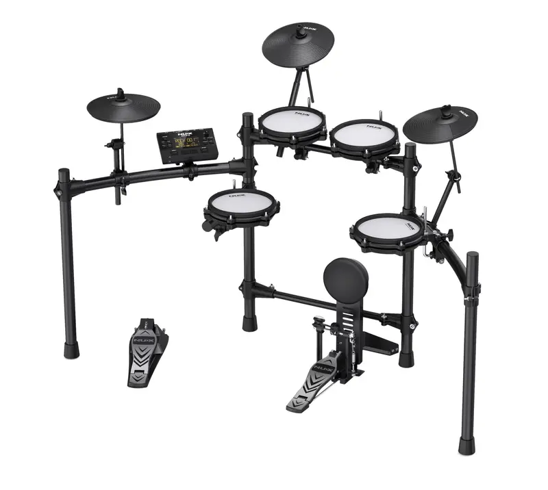Nux Dm-210 - Mesh-Head Digital Drum Kit - Black Finish 1