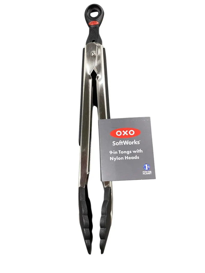 Oxo, Softworks, 9", Locking Tongs, Nylon Heads 1