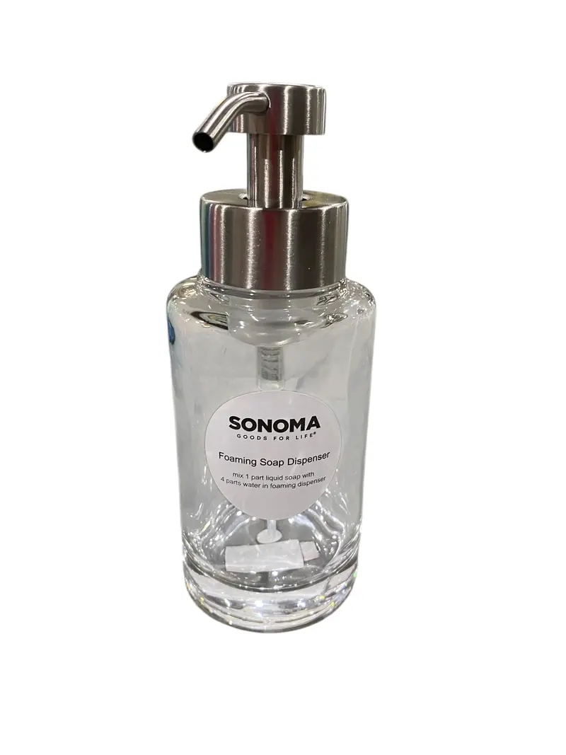 Sonoma, Glass, Foaming, Soap, Pump 1