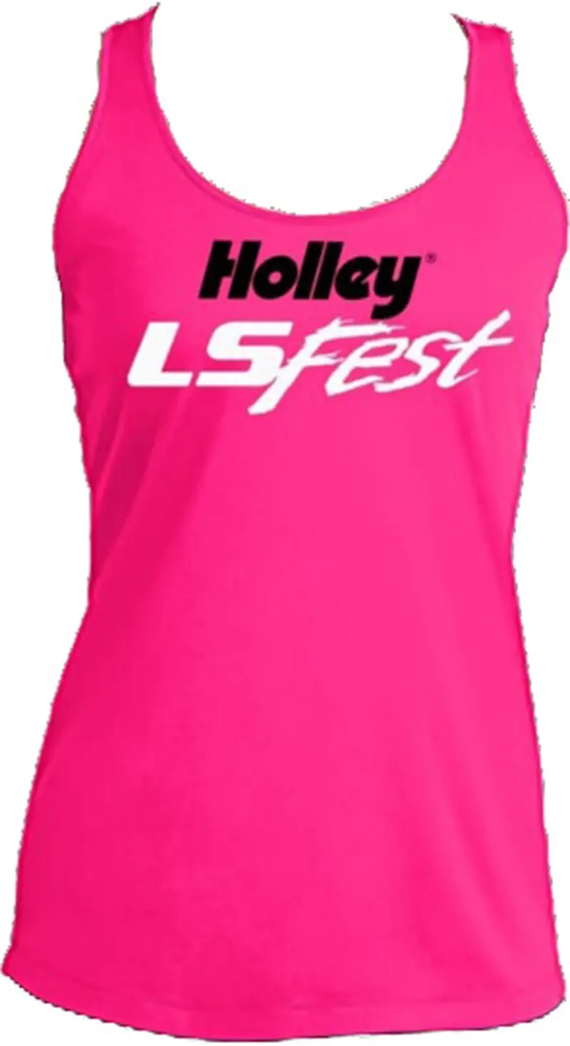 Holley Ls Women’S Racerback Tank Top – Pink, Crew Neck, Small 1